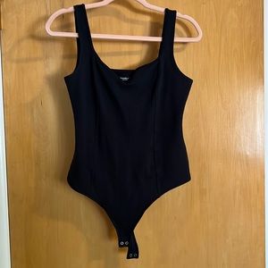 Abercrombie ponte corset sweetheart bodysuit